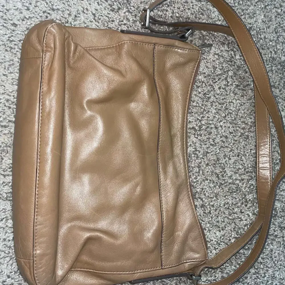 FOSSIL Purse Brown Leather Cow Hide Shoulder Bag
